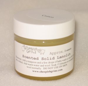 Scented Solid Lanolin Sheepish Grins-solid lanolin, lanolize wool