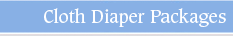 Cloth Diaper Packages