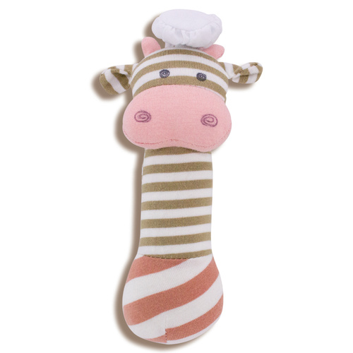 Apple Park Organic Farm Squeaky Toy Chef Cow