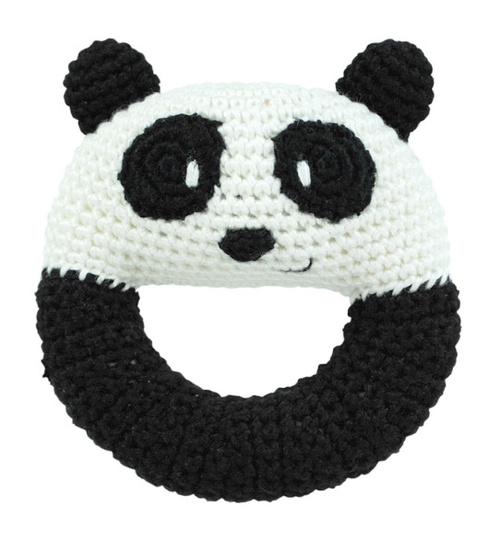 Dandelion Handcrafted Ring Rattle Panda