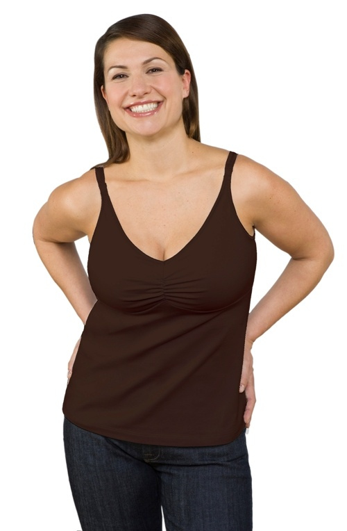 Bravado Essential Nursing Bra Tank Chocolate Brown